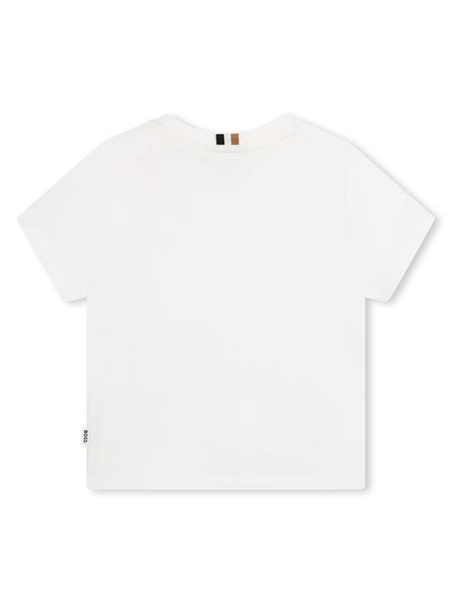 T-shirt bianca a manica corta HUGO BOSS | J50608BIANCO